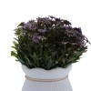 Unique Bargains Artificial Plants Flower Bud Vase Plastic 3.43"x3.43"x7.48" 1 Pc - 4 of 4