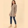 INSPIRE CHIC Women's Notched Lapel Single Breasted Outwear Fall coat - 3 of 4