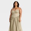 Women's Corset Bubble Midi A-Line Dress - Future Collective - 3 of 3