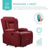 Best Choice Products Electric Power Lift Recliner Massage Chair Furniture w/ USB Port, Heat, Cupholders - image 4 of 4