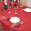 Farmhouse Christmas Decorative Winter Holiday Table Cloth, 60" x 84" - 2 of 4