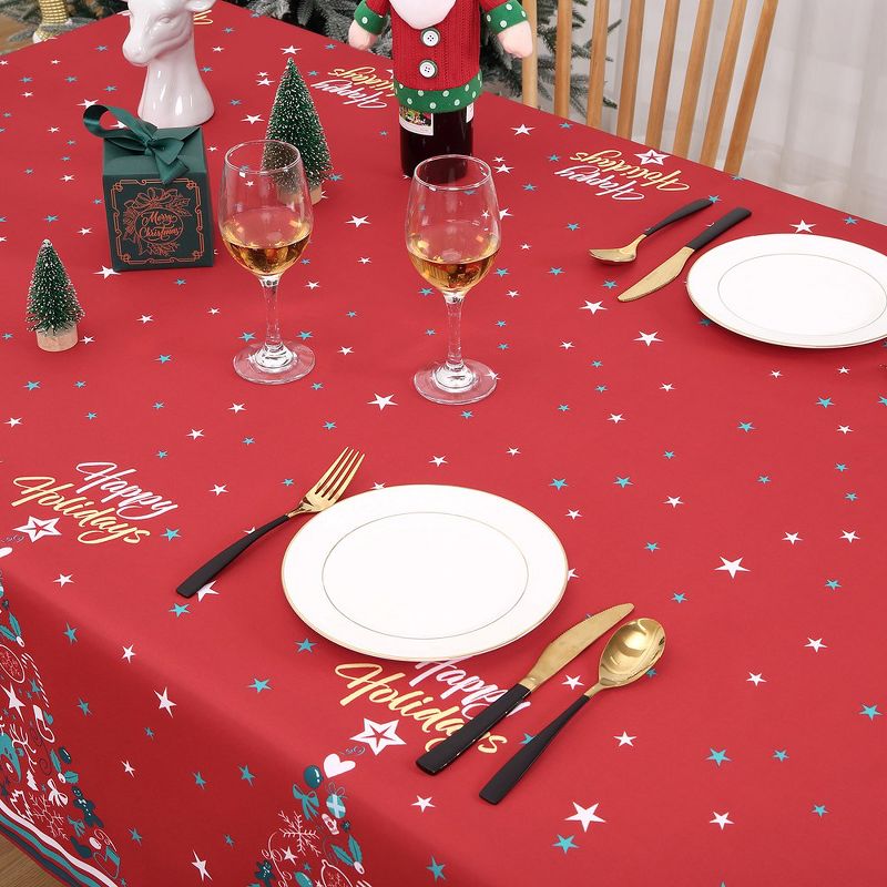 Farmhouse Christmas Decorative Winter Holiday Table Cloth, 2 of 6