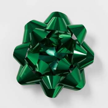 Mega Glitter Christmas Bow Green  - Wondershop™
