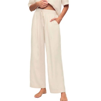Women's Tencel Relaxed Wide Leg Pants - Eberjey