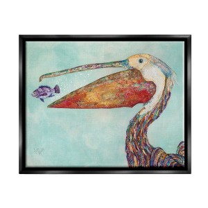 Stupell Industries Pelican's Lost Supper Fish and Patterned Feathers - 1 of 4