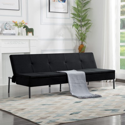 Aukfa 63" Multi-Functional Convertible Sofa Bed ¨C Instantly Transforms into Japanese Mattress, Space-Saving Solution