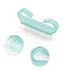 Unique Bargains Durable Translucent Horn Nail Brush 2.44"x1.38" 1 Pc - 3 of 4