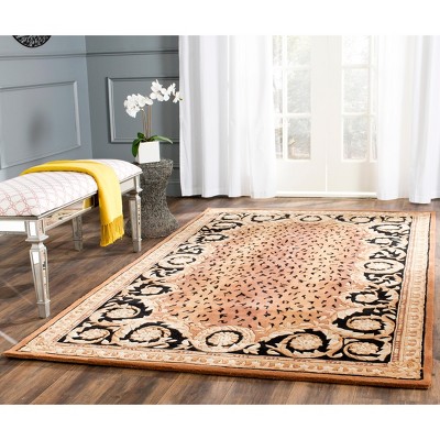Handmade Black and Gold Wool Tufted 4' x 6' Rug