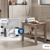 Non-Slip Shower Bench with Storage Shelf | Waterproof Shower Seat for Inside Shower & Bathtub - Easy Install Support Stool - 4 of 4