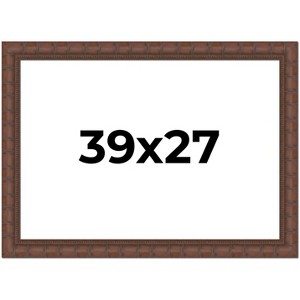 PosterPalooza | 39x27 Wide Bamboo Picture Frame, UV Acrylic, 4 Finishes - Brown, Black, Silver, and Natural - 1 of 4