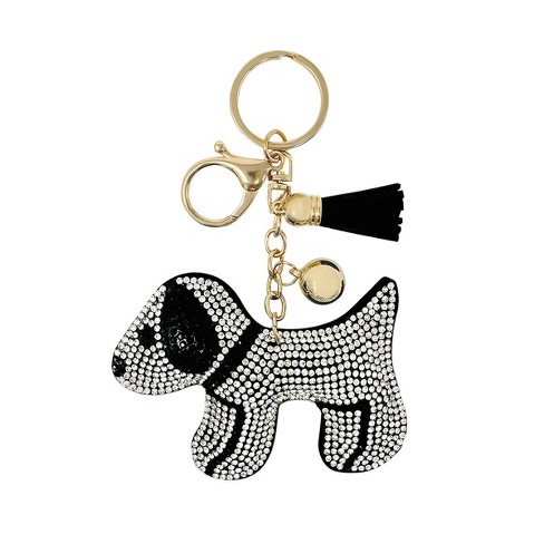 Wrapables Crystal Bling Key Chain Keyring With Tassel Car Purse Handbag Pendant Puppy Target
