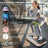 TopComfy Vibration Plate Whole Body Exercise with Adjustable Speed for Lymphatic Drainage Fat Burning Weight Loss Home Gym, Gold, 22.5"*16"*7" - 2 of 4