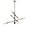 Elegant Lighting Axel 6 Lights Black Pendant - 4 of 4