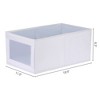 Unique Bargains Foldable Decorative Storage Bin with Handles for Shelves Closet 1 Pack - 4 of 4