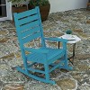 Merrick Lane Contemporary Rocking Chair, All-Weather HDPE Indoor/Outdoor Rocker - 4 of 4