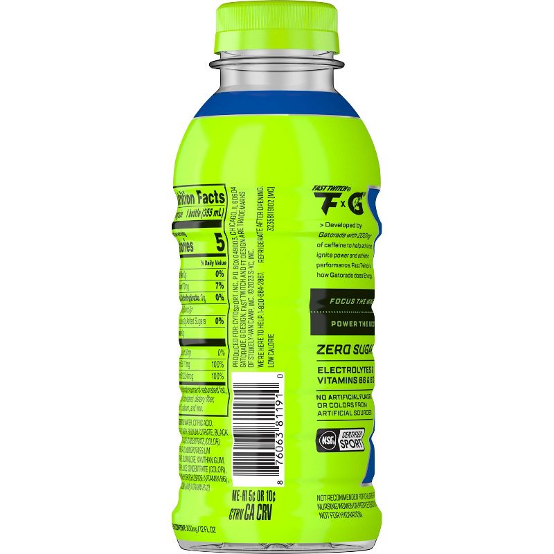 Fast Twitch by Gatorade Cool Blue Energy Drink - 12 fl oz Bottle, 2 of 5
