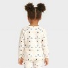 Grayson Mini Toddler Girls' Tie Waist Sweatshirt - White 4T - 2 of 3