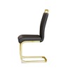 CAVINAS Modern Dining Chairs, Faux Leather High Back Upholstered Side Chair with C-shaped Tube Metal Legs, Guest Office Chair - 2 of 4