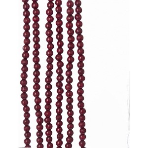 Kurt Adler Wooden Round Bead Garland, Burgundy, 9ft - 1 of 2