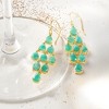 Ross-Simons 11.00 ct. t.w. Emerald Chandelier Earrings in 18kt Gold Over Sterling - 3 of 4
