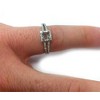 Pompeii3 3/8ct Split Shank Princess Cut Halo Engagement Ring Setting 14K White Gold - 4 of 4