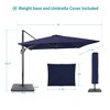 Sonkuki 11.5x9ft Outdoor Aluminum Patio Cantilever Umbrella, Offset Umbrella with 270g Large Fade-Resistant Fabric Canopy - 3 of 4