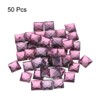 Unique Bargains Square Acrylic Flat Back Heart DIY Crafting Decor Jewelry Rhinestone 50 Pcs - 3 of 4