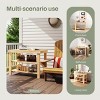 JIONJOY 3-Tier Bamboo Shoe Rack & Storage Bench - 286lb Capacity, Space-Saving Organizer for Entryway, Bedroom, Living Room (11.3x27.6x17.8in) - 3 of 4