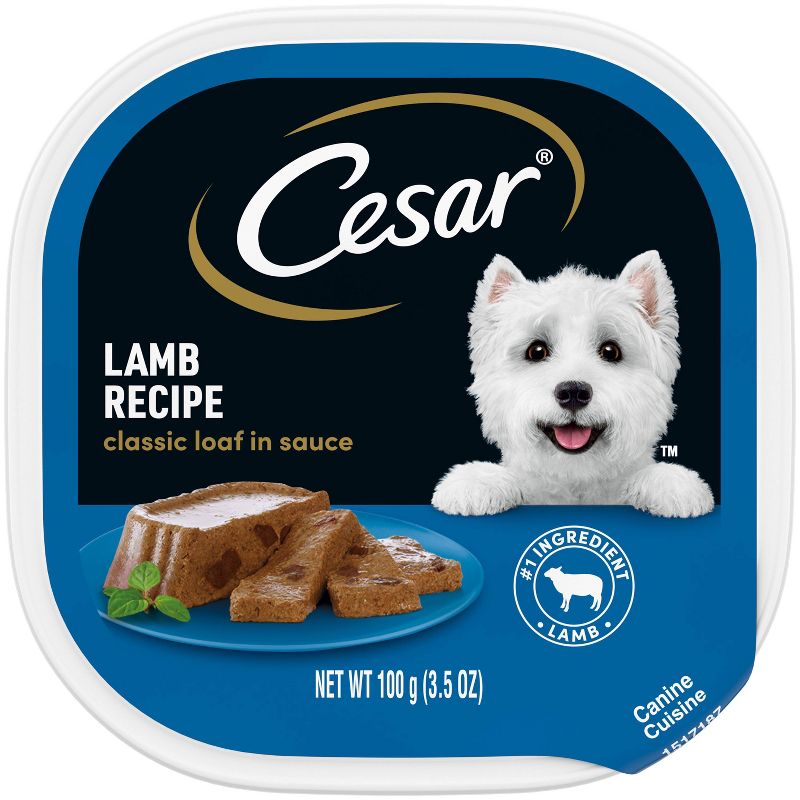 Cesar Loaf in Sauce Lamb Recipe Adult Wet Dog Food - 3.5oz, 1 of 11
