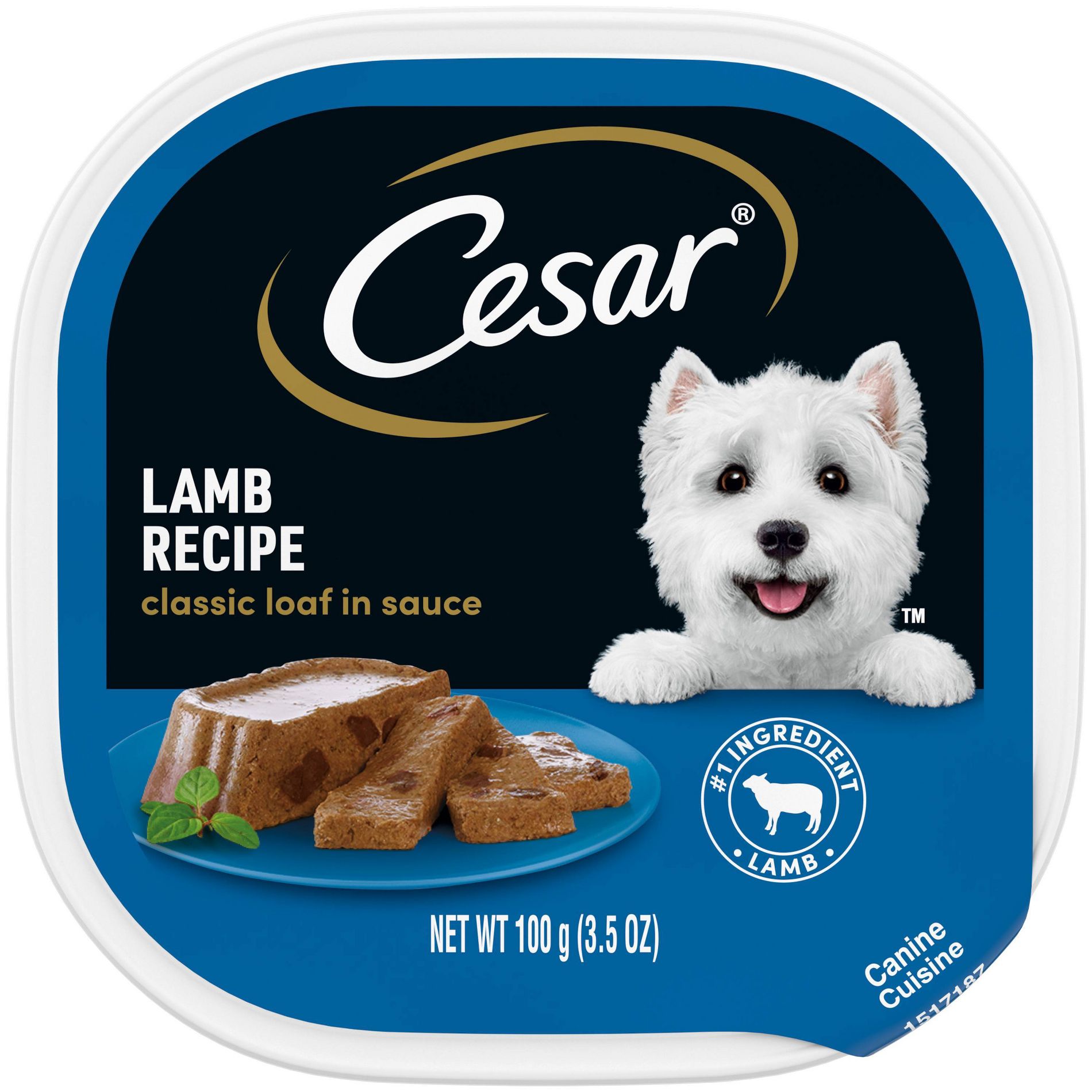 Cesar Classic Loaf in Sauce Lamb and Gravy Flavor Small Breed Wet Dog Food - 3.5oz