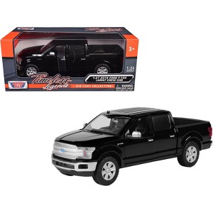 2019 Ford F-150 Lariat Crew Cab Pickup Truck Black 1/27 Diecast Model Car by Motormax - 1 of 3