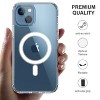 Reiko Magnetic Wireless Charging TPU Bumper Case For iPhone 13 In Clear - image 2 of 4