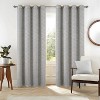 RT Designers Collection Heathrow Halo Foil Blackout Polyester Window Curtain Grommet Panel 52" x 84" Silver - 2 of 4