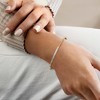 Ross-Simons 0.25 ct. t.w. Diamond Bar Bangle Bracelet in 18kt Gold Over Sterling Size 7 - 2 of 3