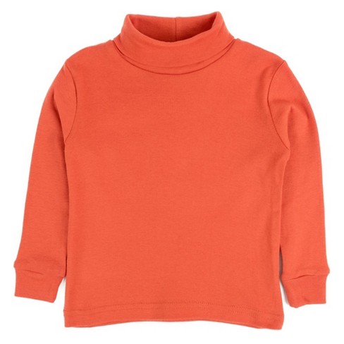 Leveret Kids Cotton Turtleneck Orange 8 Year Target