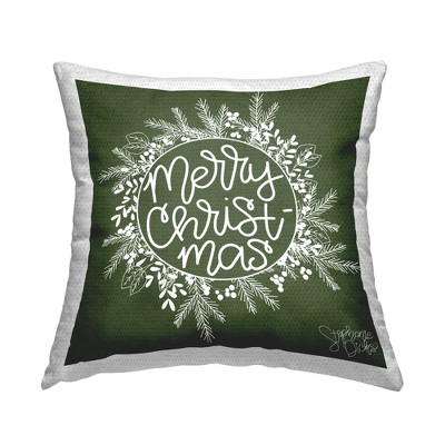 Stupell Industries Merry Christmas Holiday Herb Wreath