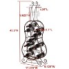 Kings Brand Furniture Cello-Shaped 19-Bottle Bronze Metal Wine Rack - 3 of 3