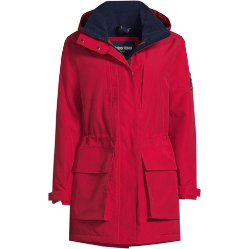 Lands end on sale petite rain jackets