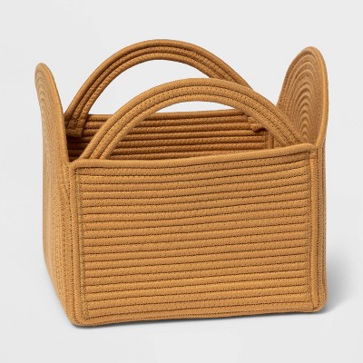 Coiled Rope Square Storage Bin - Cloud Island™ Tan M