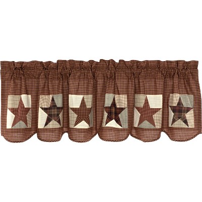 Abilene Patch Block and Star Valance 20x72 VHC Brands