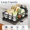 DOMETOUR Dish Drying Rack, Stainless Steel Dish Rack for Sink, Large Dish Rack with Drainboard,Rustproof Dish Drainer with Utensil Holder for Kitchen - 3 of 4