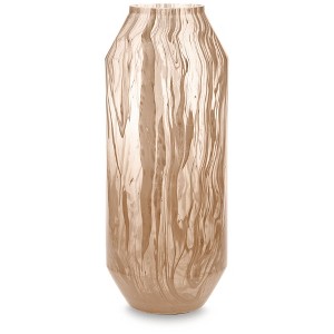 Signature Design by Ashley Dushby 14.88" Glass Vase, Blush Pink Finish Decor - 1 of 4