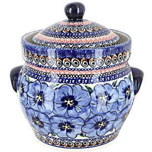 Blue Rose Polish Pottery 1125 Zaklady Small Container - 1 of 1
