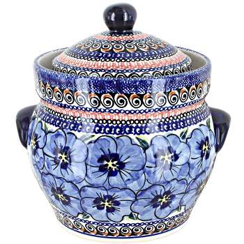 Blue Rose Polish Pottery 1125 Zaklady Small Container