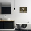 Stupell Industries Deco Style Glam Bathroom Black Framed Giclee Art - 2 of 4