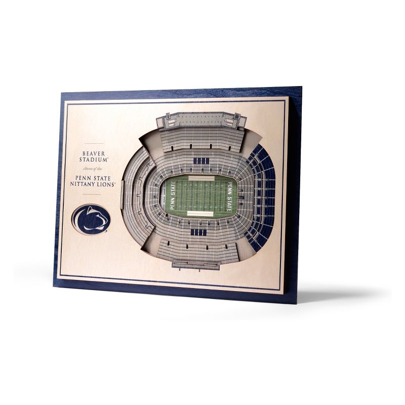 NCAA Penn State Nittany Lions 5-Layer Stadiumviews 3D Wall Art, 1 of 6