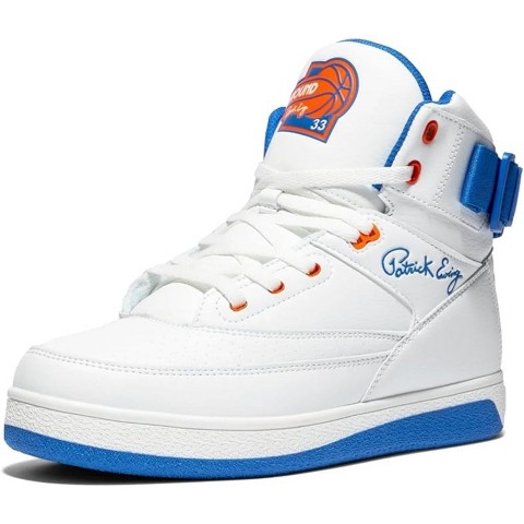 Мужские кроссовки Ewing Athletics Ewing Atheltics Men's 33 HI x Orion Rebound Basketball Sneakers White/Royal Blue/Orange 9.5