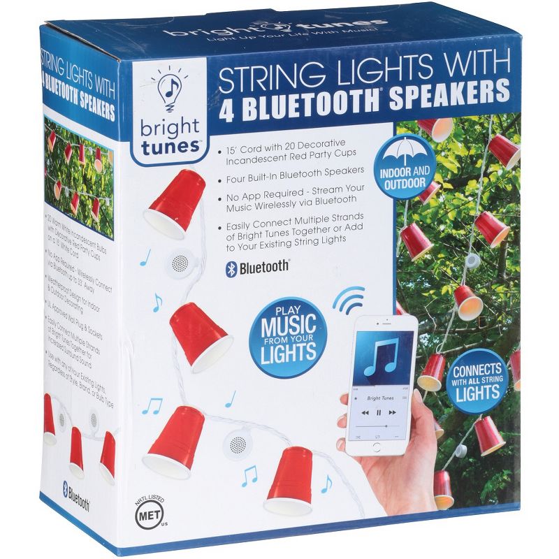 Bright Tunes Lighted String LED Red Party Cups with 4 Bluetooth Speakers, 2 of 4