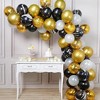 30 Pcs Sequin Confetti Latex Party Balloons Set,12 inch Red Balloons for Wedding Bridal Engagement Graduation Shower New Year Birthday Party Decor - 3 of 4