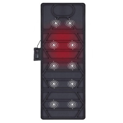 Snailax Vibrating Massage mat with heat,Full Body Massager for Neck and Back, leg, thighs - 391S